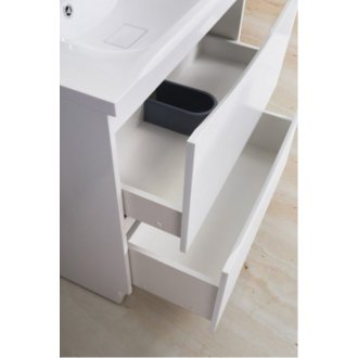 Тумба с раковиной BelBagno Marino 90-PIA-BB900/450-LV-MR-PR Bianco Lucido