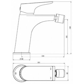 Смеситель для биде BelBagno MARINO-BD-CRM-W0