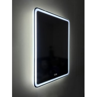 Тумба с раковиной и зеркалом BelBagno Marino 60-PIA-BB600/450-LV-ART-AST-NERO Bianco Lucido