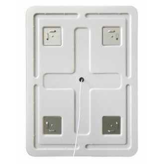 Тумба с раковиной и зеркалом BelBagno Marino 60-PIA-BB600/450-LV-ART-AST-NERO Bianco Lucido