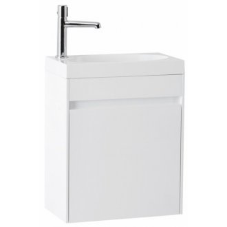 Тумба с раковиной BelBagno Pietra Mini 46R Bianco Lucido