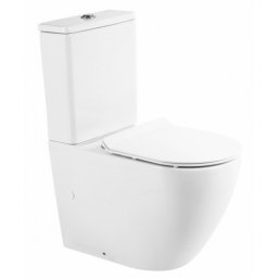 Унитаз-компакт BelBagno Sfera-R BB2141CPR/ BB2111SC с крышкой-сиденьем микролифт