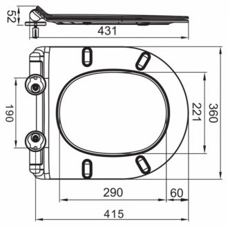 Унитаз подвесной безободковый BelBagno Soft-Tor с крышкой BB2111SC микролифт