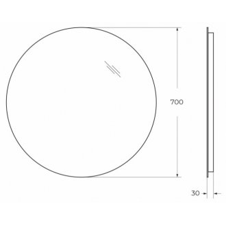 Зеркало BelBagno SPC-INT-700-LED