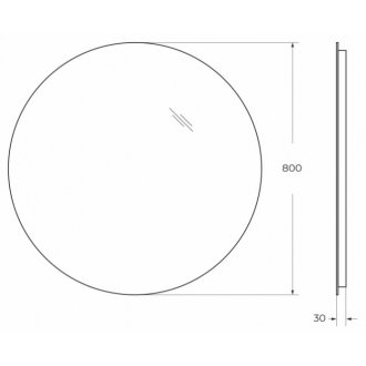 Зеркало BelBagno SPC-INT-800-LED