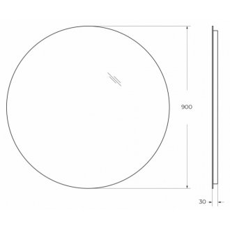 Зеркало BelBagno SPC-INT-900-LED