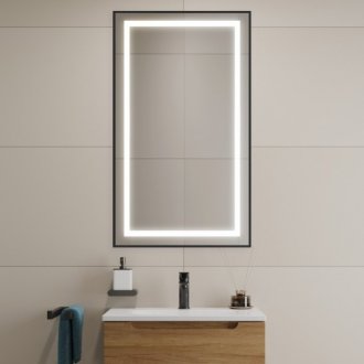 Зеркало BelBagno SPC-KRAFT-500-900-SENS-NERO