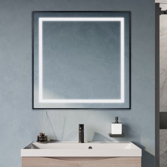 Зеркало BelBagno SPC-KRAFT-800-800-SENS-NERO