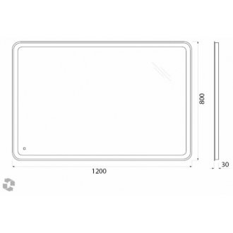 Зеркало BelBagno SPC-MAR-1200-800-LED-TCH