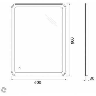 Зеркало BelBagno SPC-MAR-600-800-LED-TCH