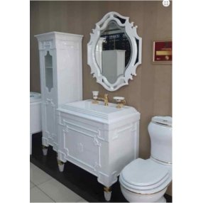 Мебель для ванной Белюкс Кастилия 100 белая/золото