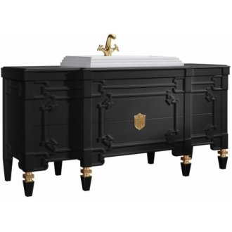 Мебель для ванной Белюкс Кастилия 170 черная/золото