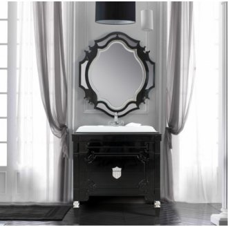 Мебель для ванной Белюкс Кастилия 100 черная/серебро
