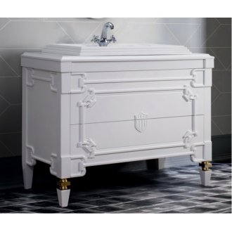 Мебель для ванной Белюкс Кастилия 120 белая/золото