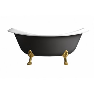 Ванна Белюкс Ромео ВР-1750 черная ножки золото