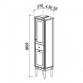 Мебель для ванной Белюкс Верди H 105-02 слоновая кость