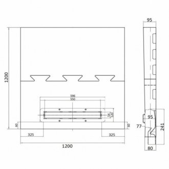 Плита душевая с лотком Bettoserb Confluo Board 120x120 40007822SS