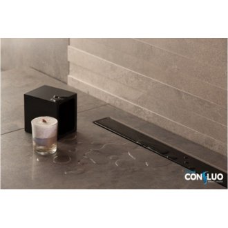 Душевой лоток Bettoserb Confluo Frameless Line 850 Black Glass 13701206 черный