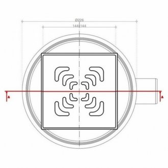 Душевой трап Bettoserb Confluo Standard 15х15 Square 1 13000005 хром