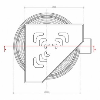 Душевой трап Bettoserb Confluo Standard 20х20 Angle 1 13000013 хром