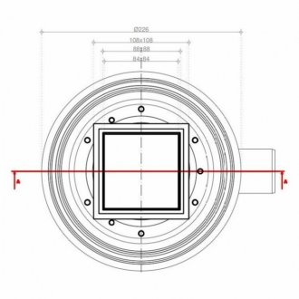 Душевой трап Bettoserb Confluo Standard 10х10 Dry Plate 1 2in1 13702562 хром