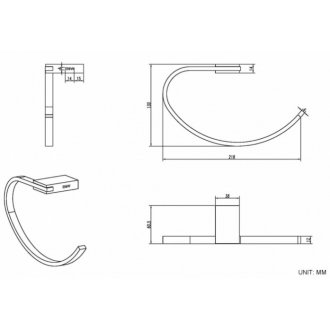 Комплект аксессуаров для ванной комнаты Black & White Gravity GA-7710C