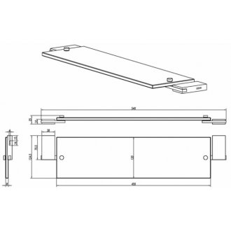 Комплект аксессуаров для ванной комнаты Black & White Gravity GA-7710C