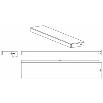 Полка Black & White Gravity GA-9615C