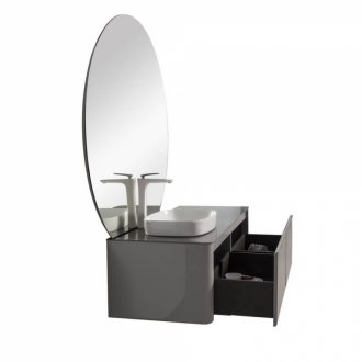 Мебель для ванной Black&White Universe U915 140 см левая