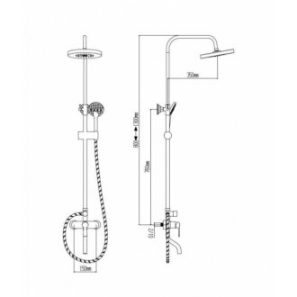 Душевая стойка Boch Mann Eco 7225