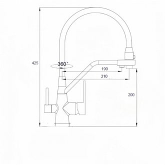 Смеситель для кухни Boch Mann Else G BM10428