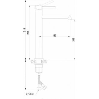 Смеситель для раковины Boch Mann Stella BN BM10437