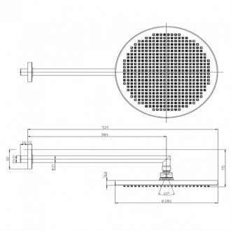 Верхний душ Bossini Apice H70430I.030