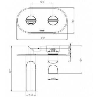 Смеситель для раковины Bossini Apice Z00549.073