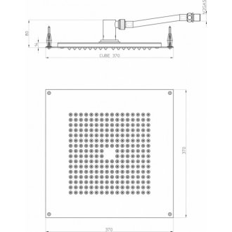 Верхний душ Bossini Dream Cube H38381.030