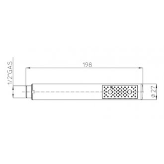 Ручной душ Bossini Zen B00250.030