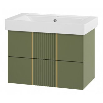 Мебель для ванной Brevita Vega 80 зеленая