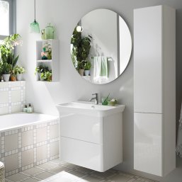 Мебель для ванной Burgbad Iveo 80 белый глянец
