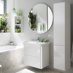 Мебель для ванной Burgbad Iveo 80 с подсветкой бел...