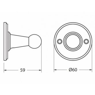 Крючок Burlington A14 CHR хром