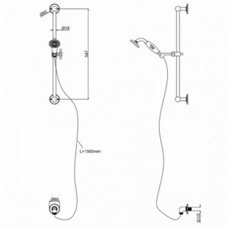 Душевой гарнитур Burlington V12