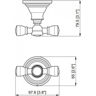 Крючок двойной Burlington Savoy SV4 CHR