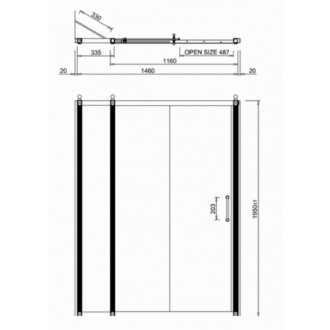 Душевая дверь Burlington Slider C7S+C16