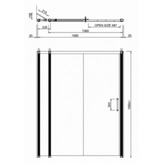 Душевая дверь Burlington Slider C8S+C15