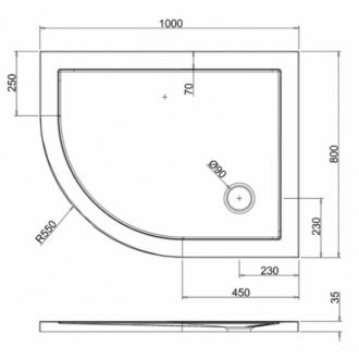 Душевой поддон Burlington Zamori Z1199