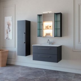 Мебель для ванной Caprigo Accord 80 со стеклянной раковиной