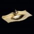 Раковина для тумбы стеклянная OW15-11013-G золото