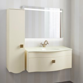 Мебель для ванной Caprigo Nokturn 90 со стеклянной раковиной