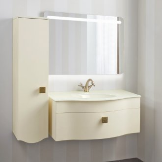 Мебель для ванной Caprigo Nokturn 100 со стеклянной раковиной