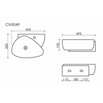 Раковина Ceramica Nova Element CN5049